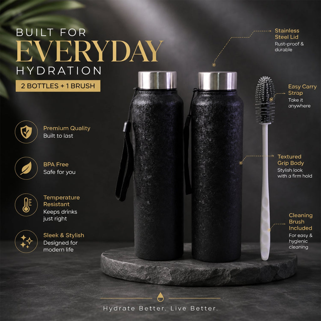 Stainless Steel Water Bottle Leak-Proof & Thermally Insulated for Daily Use - Detail View 7