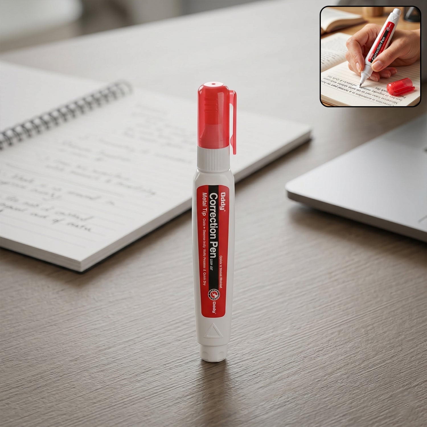 Correction Pen Precise, Quick-Dry & Mess-Free for Clear Writing