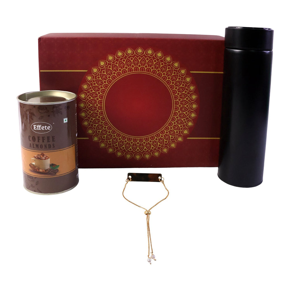 ALVENZA Customize Gold Rakhi - Elegant Festive Gift for Brother