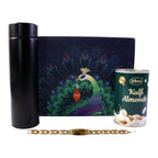 ALVENZA Customize Golden Rakhi - Elegant & Personalised Gift for Brothers