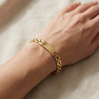 ALVENZA Customize Golden Rakhi - Elegant Gift for Rakshabandhan