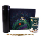 ALVENZA Customize Golden Rakhi - Elegant Gift for Rakshabandhan