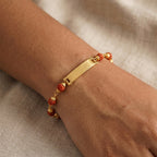 ALVENZA Rudraksha Bracelet Rakhi – Unique Personalized Gift for Bhai