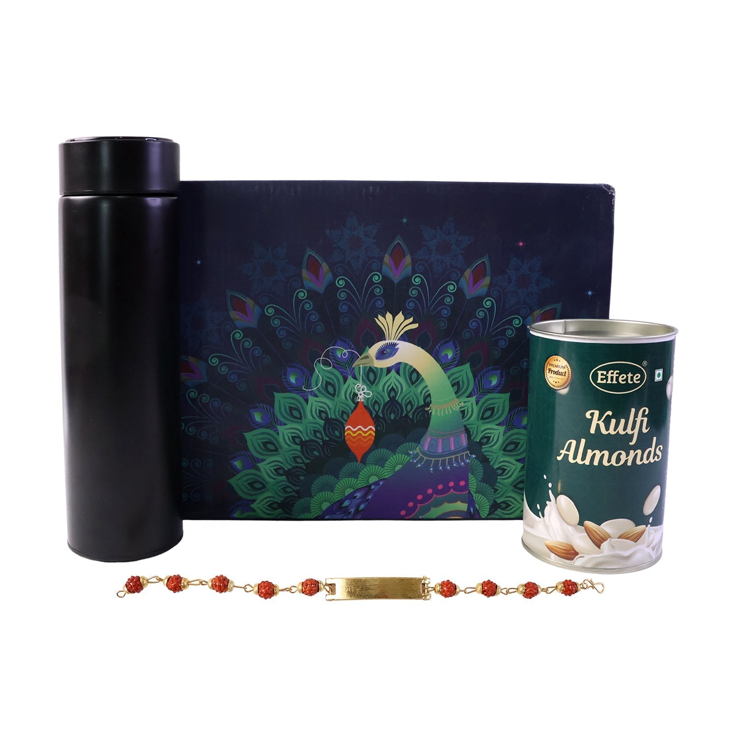 ALVENZA Rudraksha Bracelet Rakhi – Unique Personalized Gift for Bhai