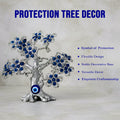 ALVENZA Silver Evil Eye Tree Showpiece – Luck & Protection Decor