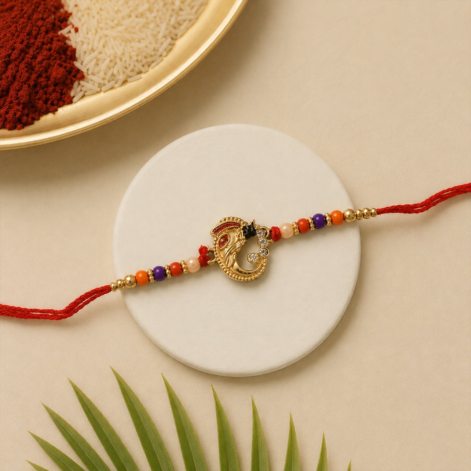 ALVENZA Rakshabandhan Rakhi – Traditional Threadwork with Elegant Design