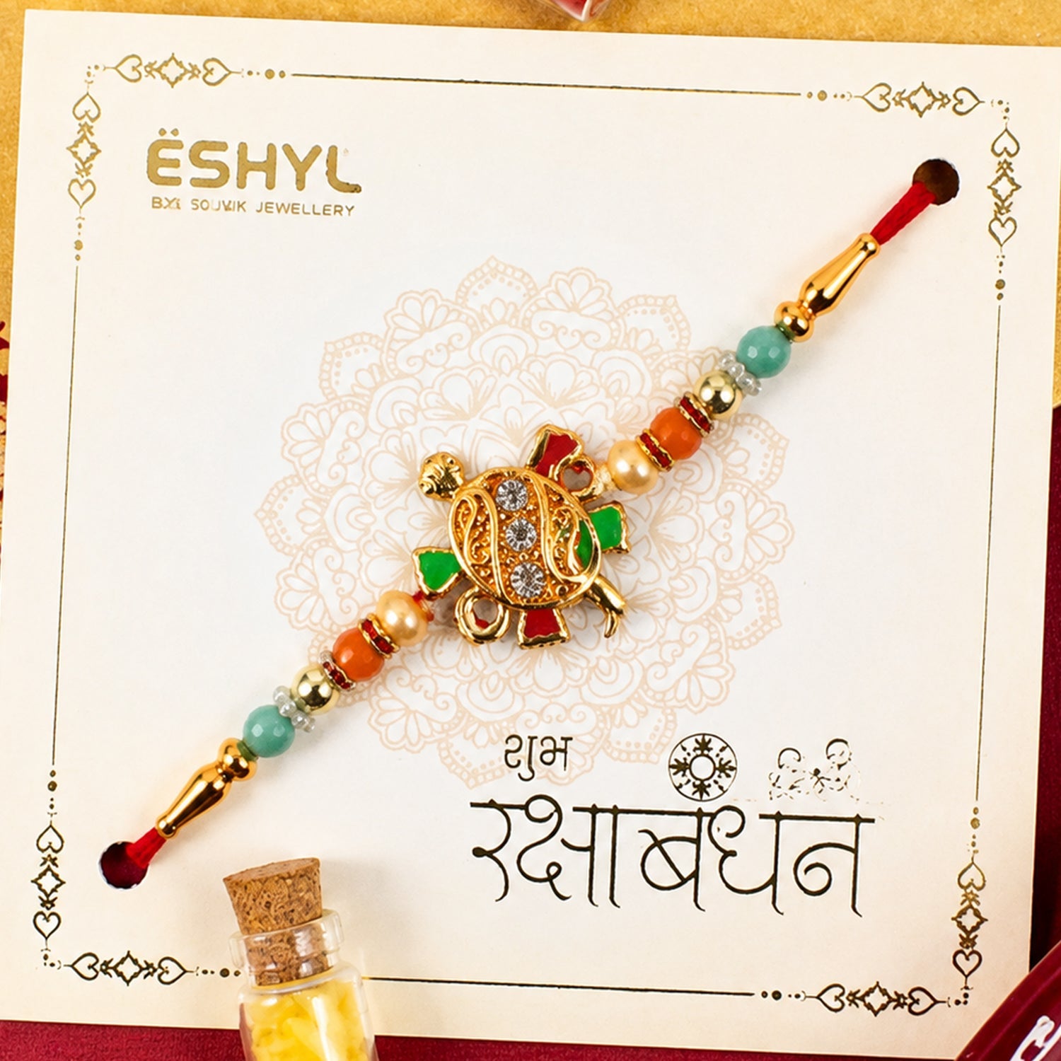 ALVENZA Tortoise Design Rakhi – Stylish & Comfortable for Raksha Bandhan