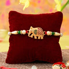 ALVENZA Elephant Rakhi – Handcrafted Traditional Design for Raksha Bandhan