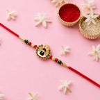ALVENZA Divine Shivling Rakhi – Spiritual Beads & Traditional Design