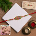 ALVENZA Rakhi – Elegant multicolor stone-studded designer bracelet for Bhai