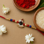 ALVENZA Traditional Krishna Rakhi – Elegant Beaded Design for Rakshabandhan
