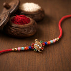 ALVENZA Cute Turtle Rakhi – Colorful Beads & Traditional Design for Rakshabandhan