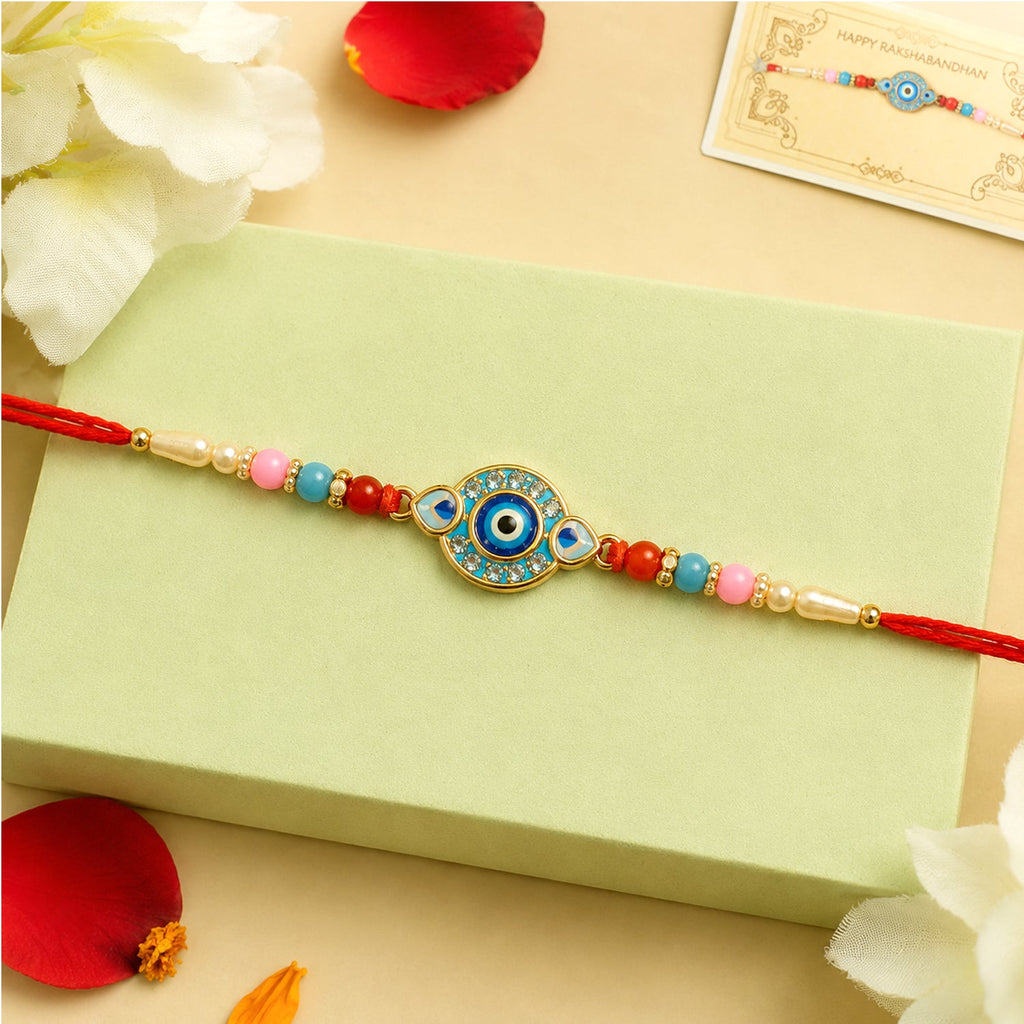 ALVENZA Evil Eye Rakhi – Stylish protection and good luck charm
