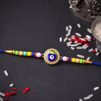 ALVENZA Evil Eye BRO Rakhi – Vibrant Beads & Soft Thread for Raksha Bandhan