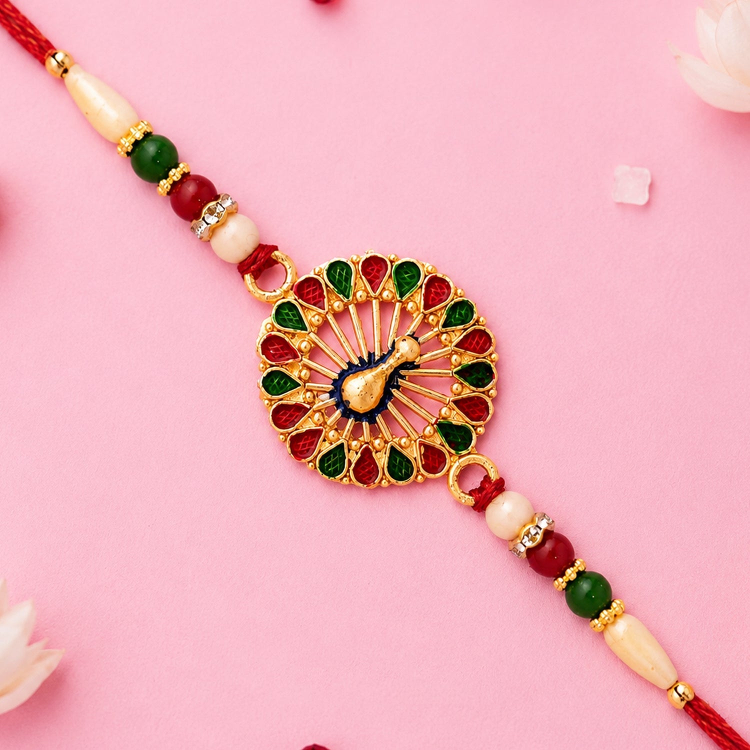ALVENZA Vinayak Vrat Rakhi – Designer Ganesha Thread for Brothers