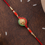 ALVENZA Mini Lord Ganesha Rakhi – Elegant Traditional Festive Accessory