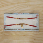 ALVENZA Premium Golden Beaded Designer bhabhi Lumba Rakhi for Raksha Bandhan