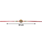 ALVENZA Shivling Design Rakhi, Traditional Beaded Raksha Bandhan Gift