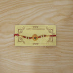ALVENZA Lord Krishna Rakhi – Elegant Rudraksha Beads for Raksha Bandhan