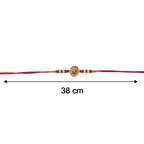 ALVENZA Lord Krishna Rakhi – Elegant Rudraksha Beads for Raksha Bandhan