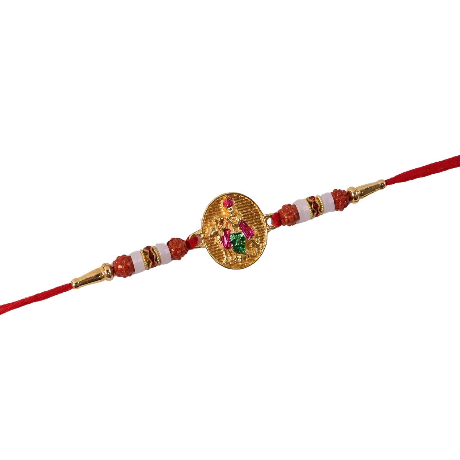 ALVENZA Lord Krishna Rakhi – Elegant Rudraksha Beads for Raksha Bandhan