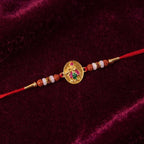 ALVENZA Lord Krishna Rakhi – Elegant Rudraksha Beads for Raksha Bandhan