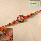 ALVENZA Traditional Circular Beads Rakhi – Elegant Festive Accessory
