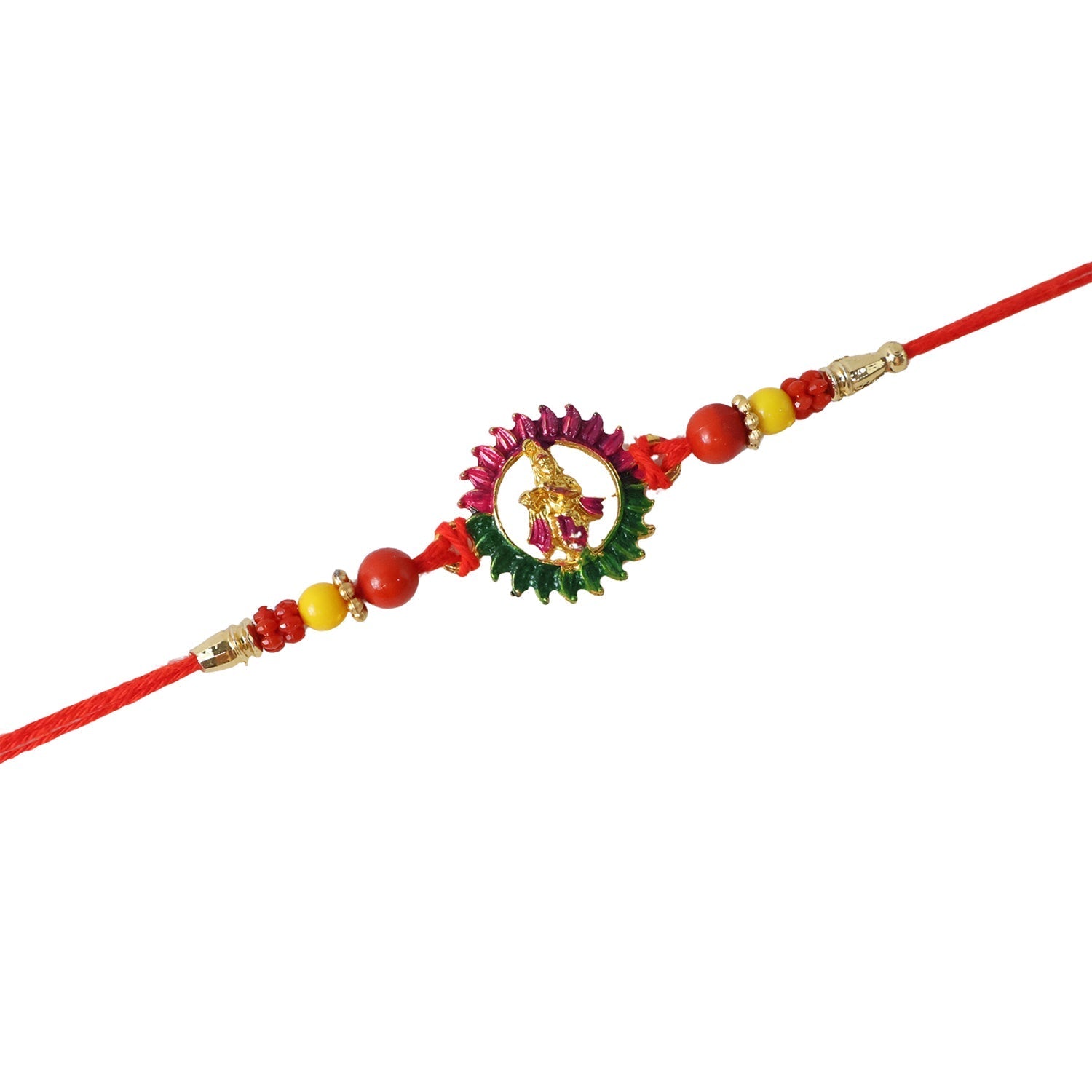 ALVENZA Traditional Circular Beads Rakhi – Elegant Festive Accessory