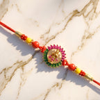 ALVENZA Traditional Circular Beads Rakhi – Elegant Festive Accessory