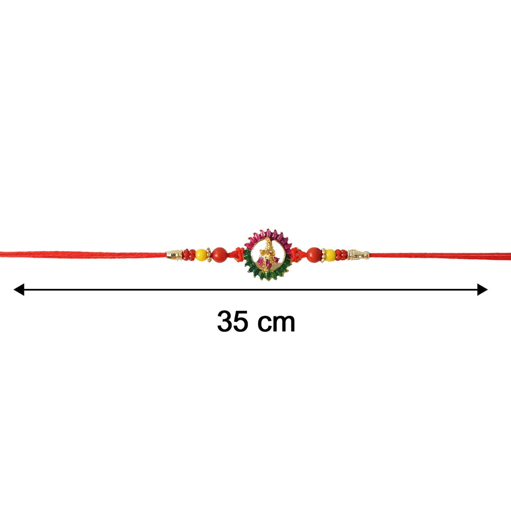 ALVENZA Traditional Circular Beads Rakhi – Elegant Festive Accessory