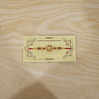 ALVENZA Golden Peacock Rakhi – Elegant Design with Rudraksha Beads for Brothers