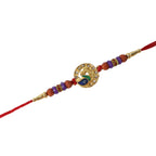 ALVENZA Peacock Design Rakhi – Elegant Rudraksha Beads for Raksha Bandhan