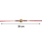 ALVENZA Peacock Design Rakhi – Elegant Rudraksha Beads for Raksha Bandhan