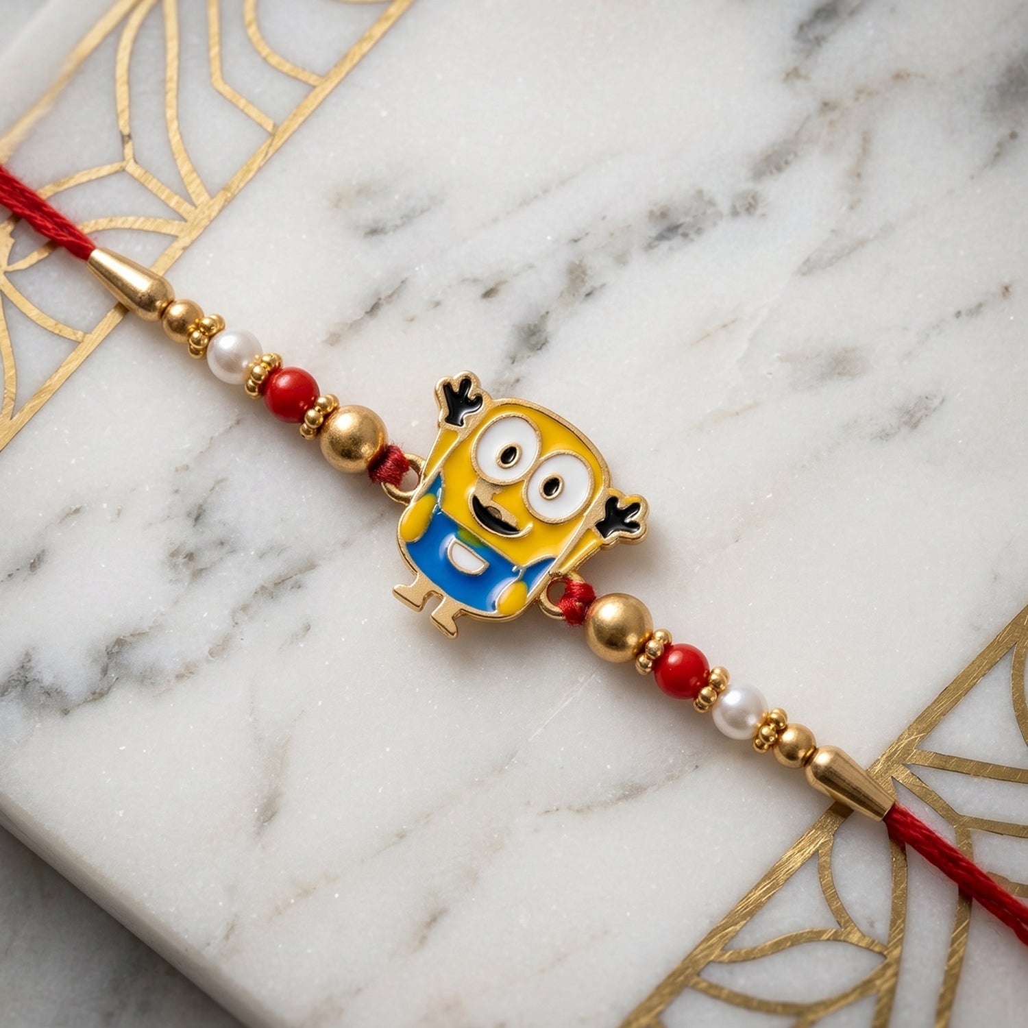 ALVENZA Rakhi - Cute Cartoon Character with Beads and Soft Thread