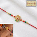 ALVENZA Shivling Design Rakhi – Colorful Beads for Raksha Bandhan