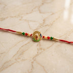 ALVENZA Shivling Design Rakhi – Colorful Beads for Raksha Bandhan