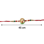 ALVENZA Shivling Design Rakhi – Colorful Beads for Raksha Bandhan