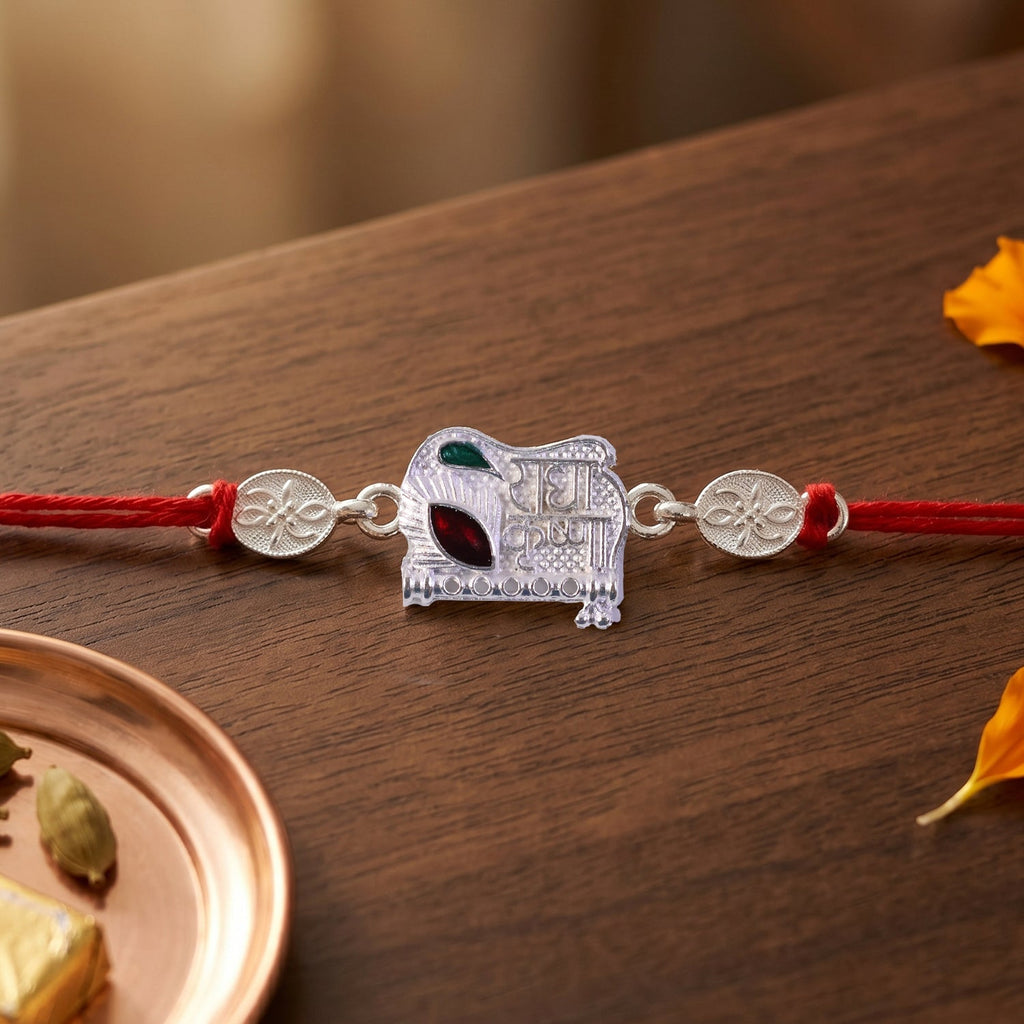 ALVENZA Radha Krishna Rakhi – Decorated Beads & Soft Comfortable Thread