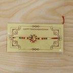 ALVENZA Rakhi – Traditional Thread with Colorful Beads & Ganesh Motif