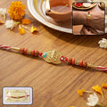 ALVENZA Ganesh Design Rakhi – Decorative Beads & Soft Thread for Brother