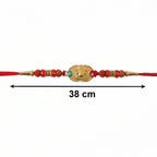 ALVENZA Ganesh Design Rakhi – Decorative Beads & Soft Thread for Brother