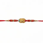 ALVENZA Ganesh Design Rakhi – Decorative Beads & Soft Thread for Brother