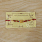 ALVENZA Ganesh Design Rakhi – Decorative Beads & Soft Thread for Brother
