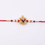ALVENZA Golden Turtle Rakhi – Elegant Pearl Beads & Soft Thread for Raksha Bandhan