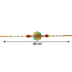 ALVENZA Colorful Om Rakhi – Vibrant Beaded Traditional Thread
