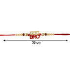 ALVENZA Pearl Beads Rakhi for Rakshabandhan - Elegant & Traditional Design