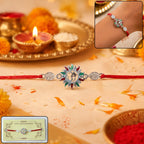 ALVENZA Om Red Thread Rakhi – Stylish & Perfect for Raksha Bandhan