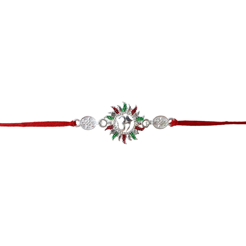 ALVENZA Om Red Thread Rakhi – Stylish & Perfect for Raksha Bandhan