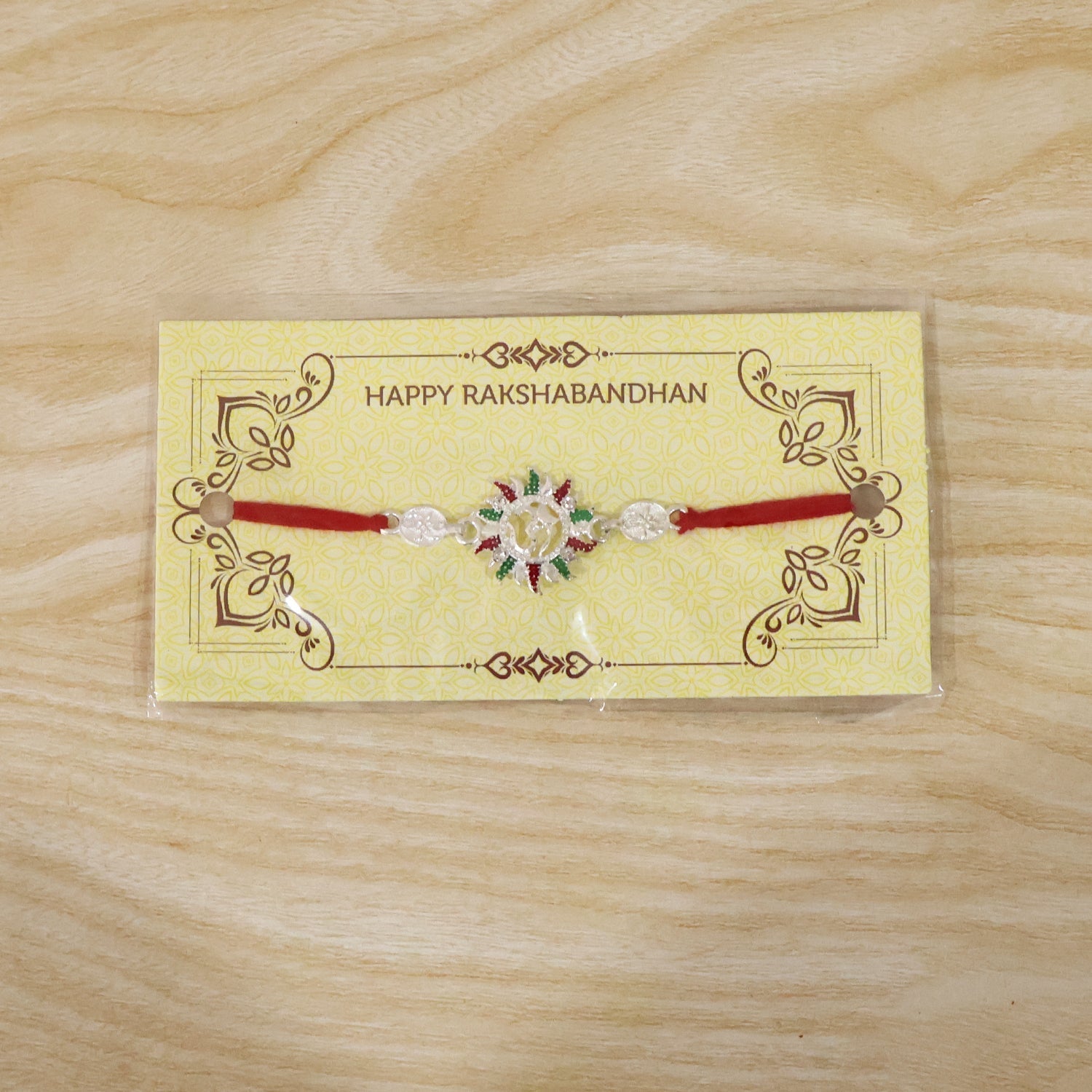 ALVENZA Om Red Thread Rakhi – Stylish & Perfect for Raksha Bandhan