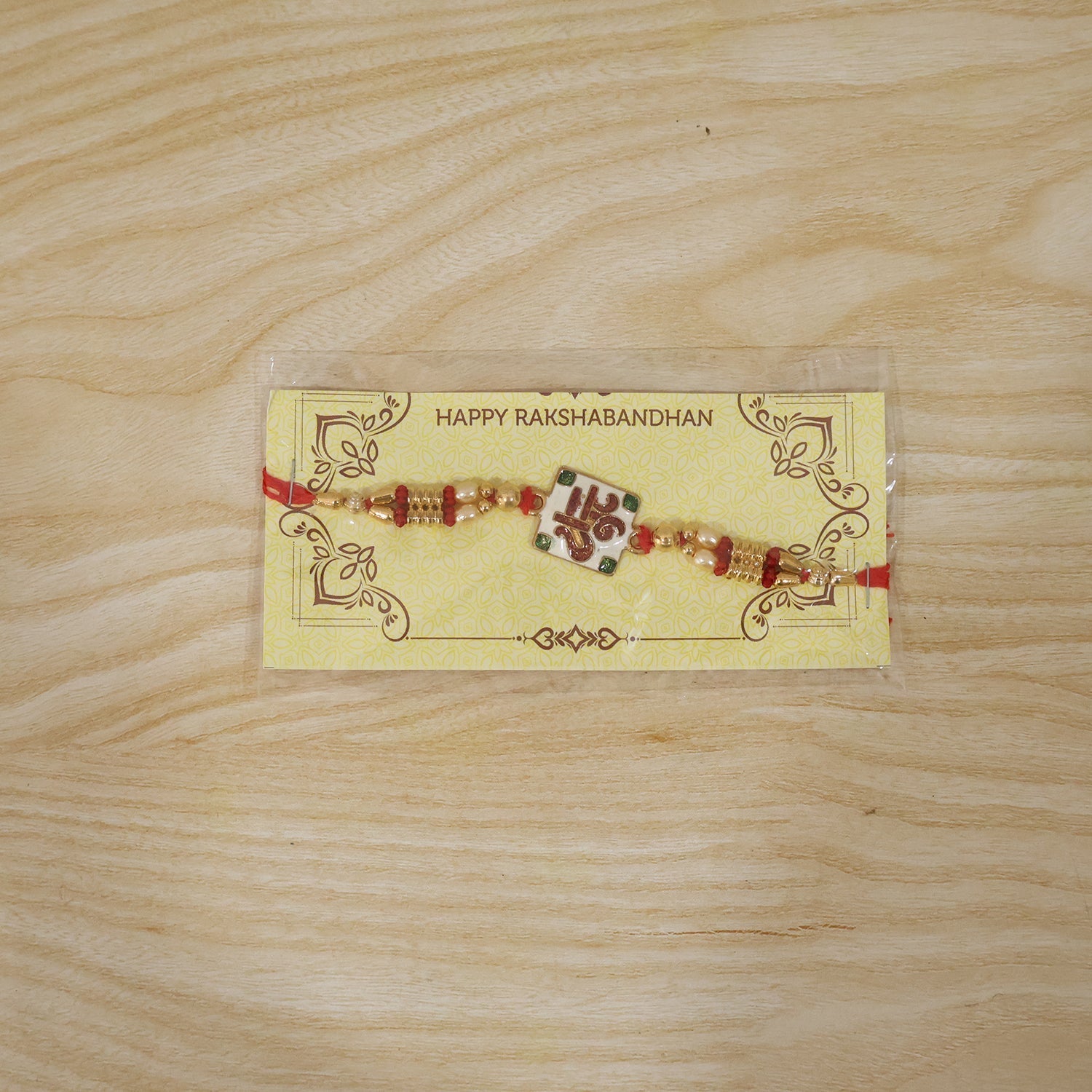ALVENZA Rakhi – Traditional Beads & Red Thread for Raksha Bandhan